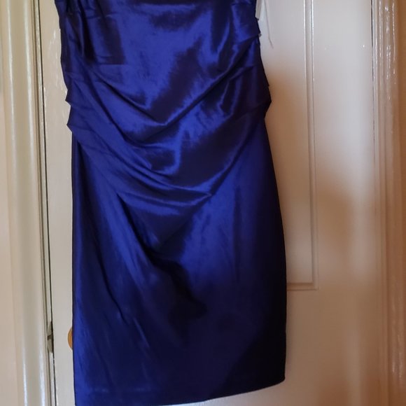 S L Fashions Lapis Dress Size 12 ** - Picture 8 of 9